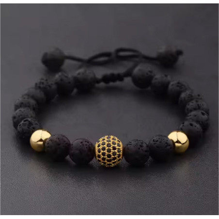 Pulsera Vulcanic Cobre Dorado – Energía y Abundancia