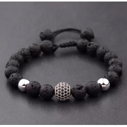 Vulcanic Bracelet Silver Copper – Clarity and Balance